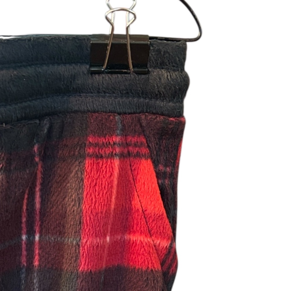Cuddl Duds Red and Black Plaid Pants - Picture 7 of 10